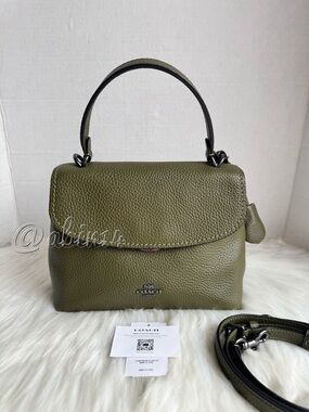 Coach Emory Top Handle Leather Crossbody Bag